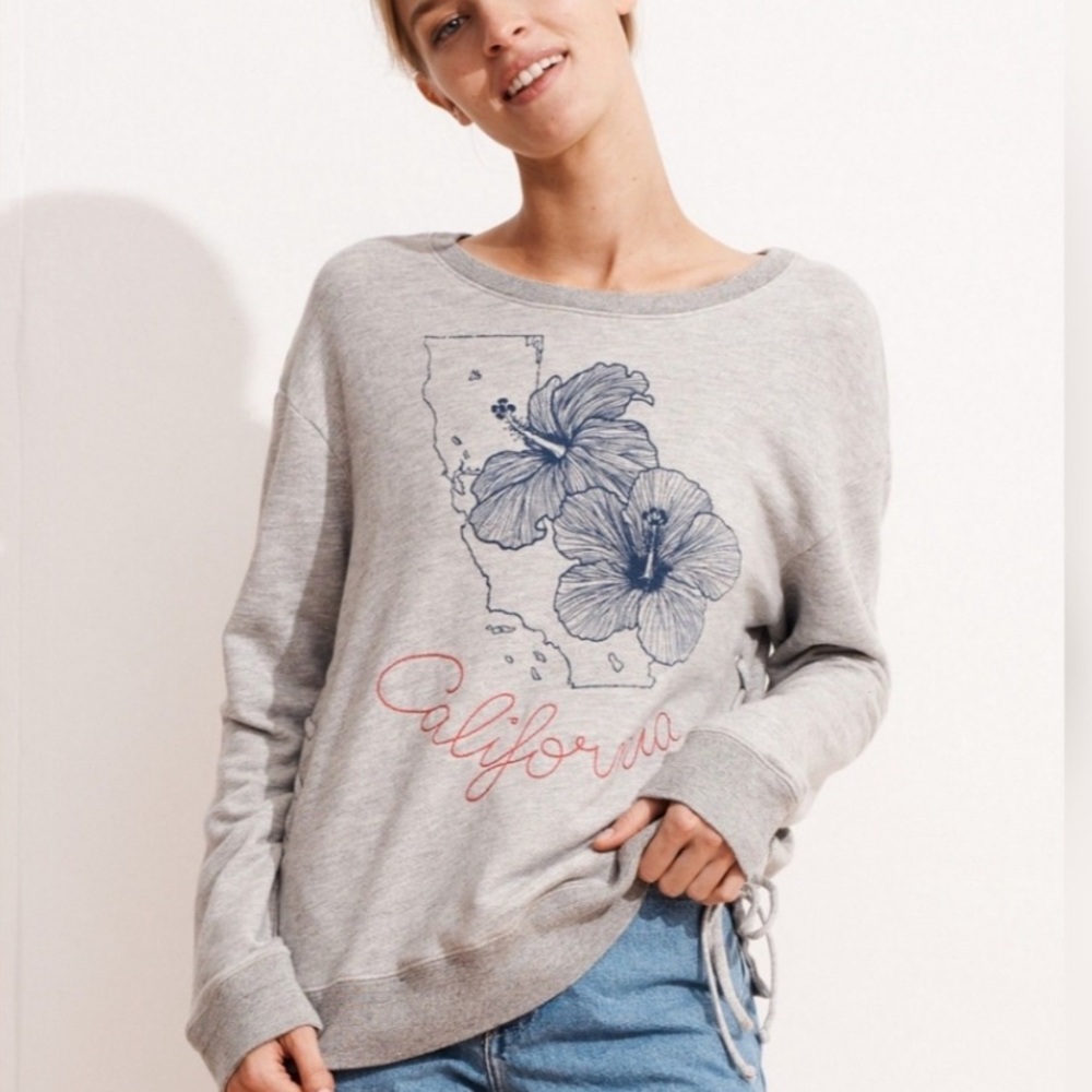 Sundry | California Lace Up Pullover